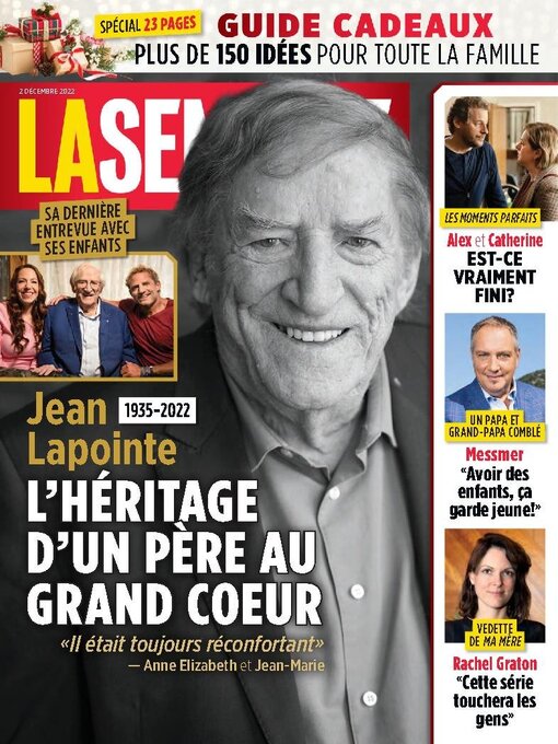 Title details for La Semaine by TVA Publications Inc. - Available
